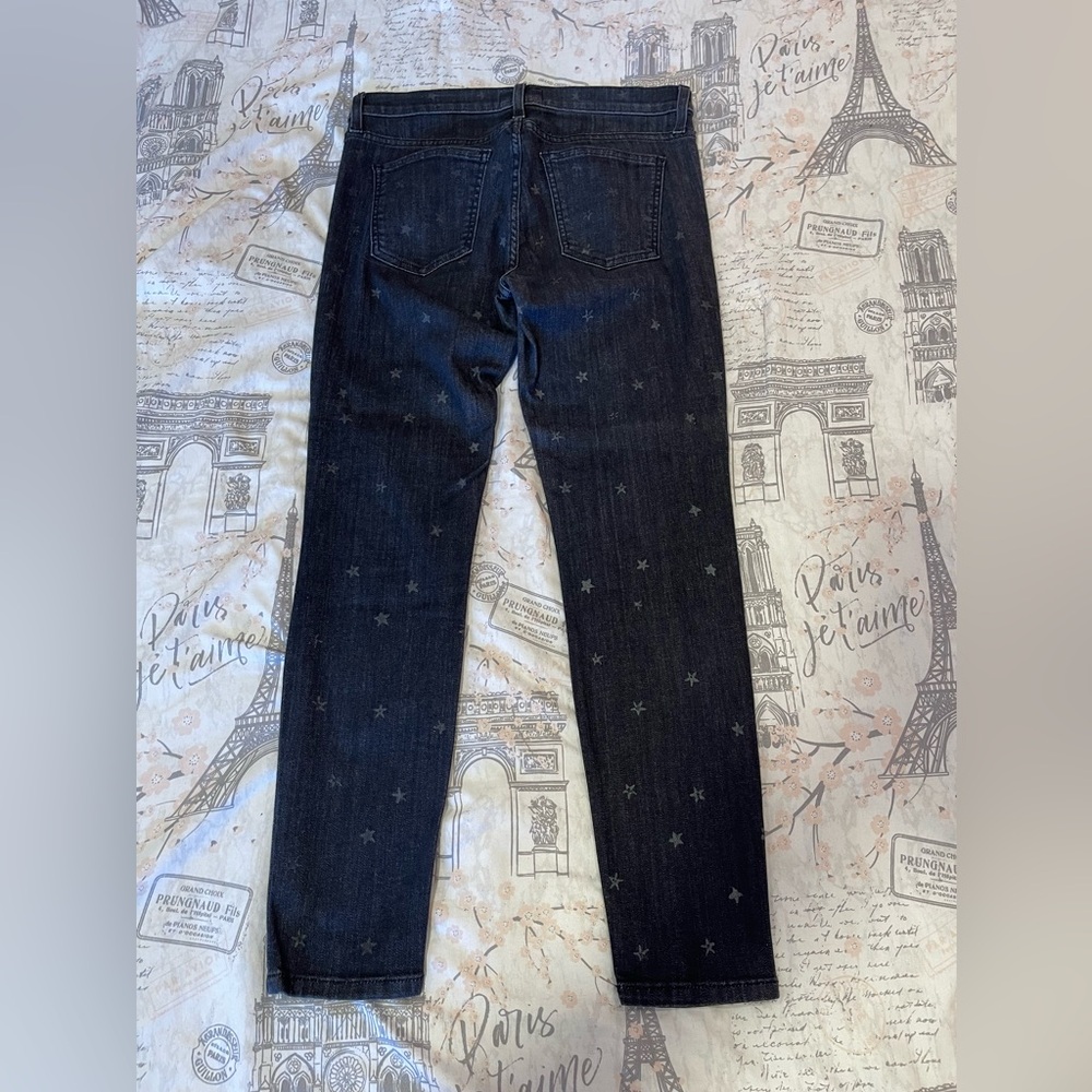 CURRENT/ELLIOTT The Stiletto Washed Black with Mini Stars 29 - Picture 2 of 7